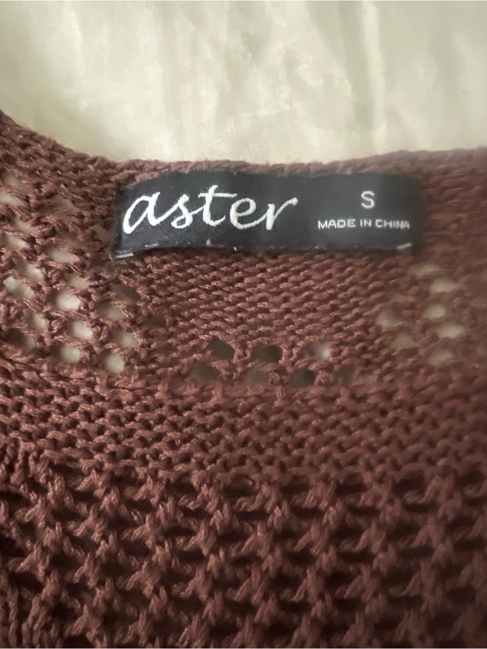 Aster Crochet Knit Tank Earthy Boho Romantic Hippie Festival Top Witchy S - Picture 3 of 7